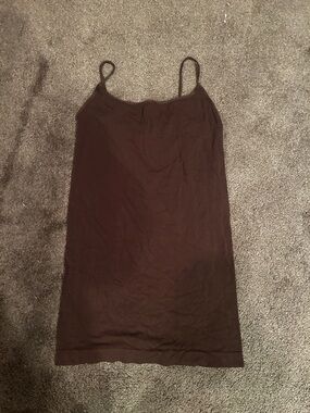 Recover Brown Satin Top | Minimalist Cami Top OS